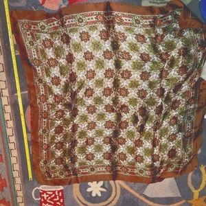 Vintage silky scarf 27.5in